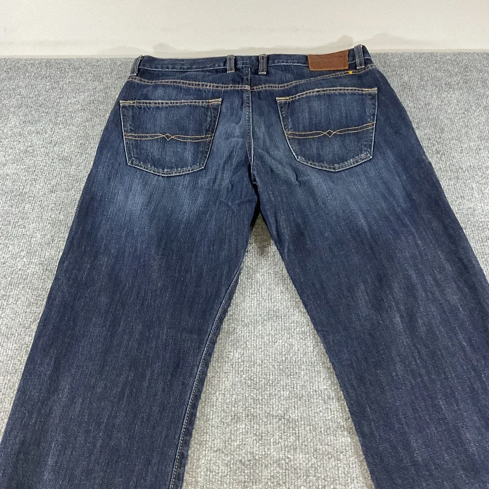 Lucky Brand 221 Original Straight Mens Jeans 34x32 Dark Wash Stretch Denim Pants